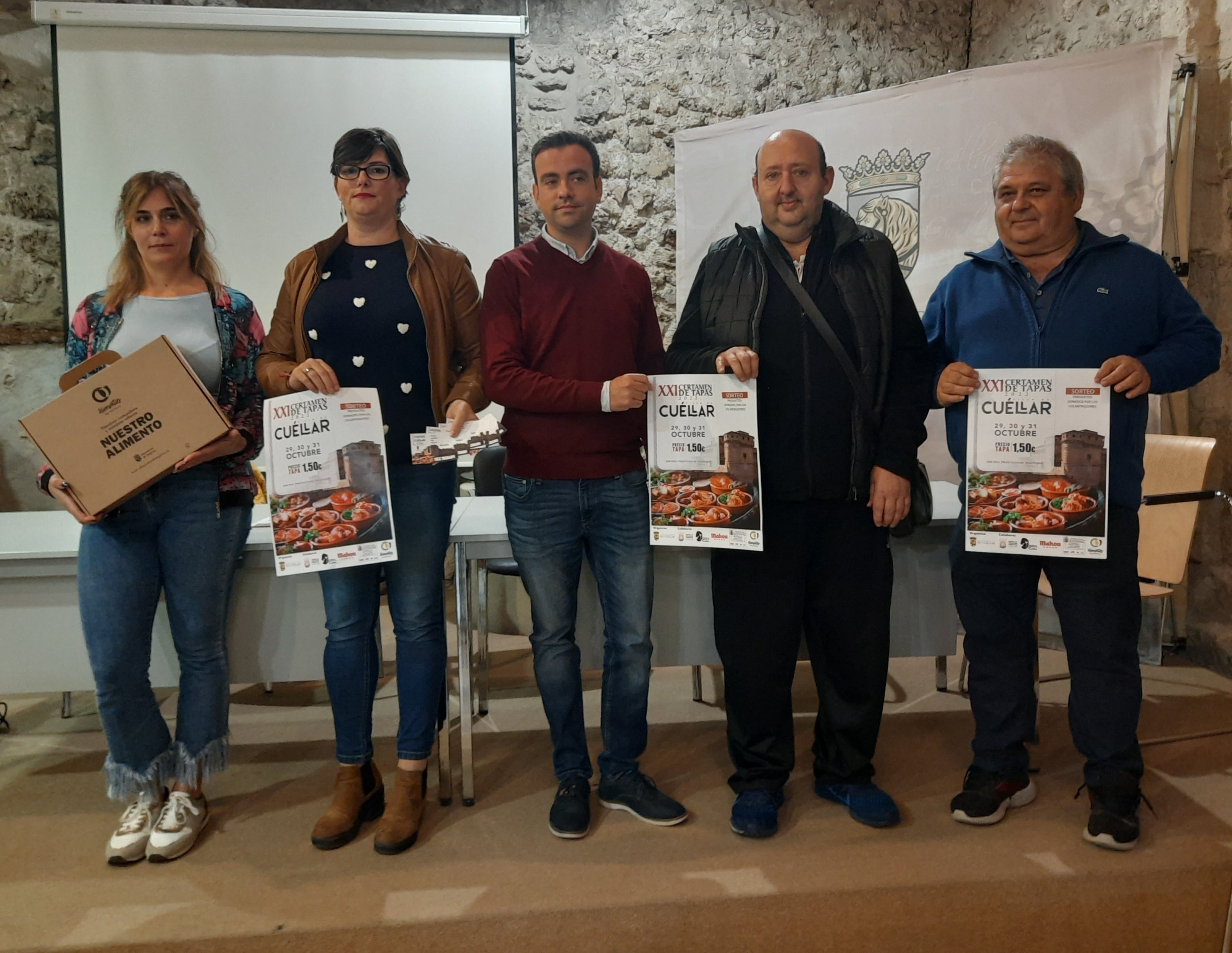 Organizadores y colaboradores del XXI Certamen de Tapas de Cuéllar