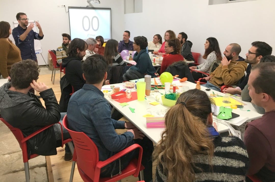 Una de las clases de la última edición de Proyecta en Las Cigarreras junto a Rubén Martínez de Genion