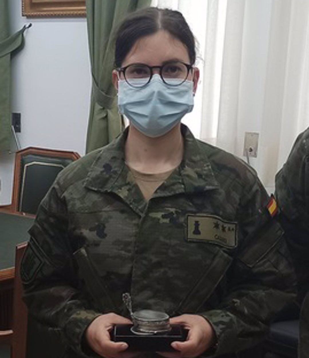 La teniente Berta Casáns