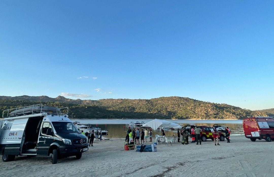 Dispositivo de búsqueda en el Pantano de San Juan