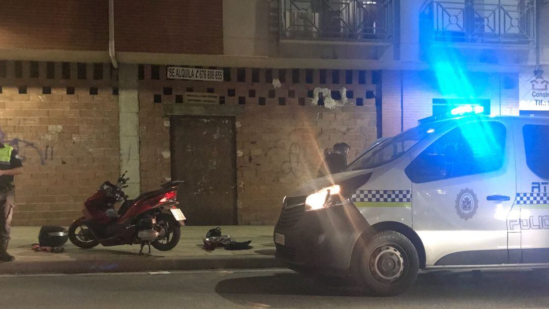 Accidente en calle Goya de Jaén.