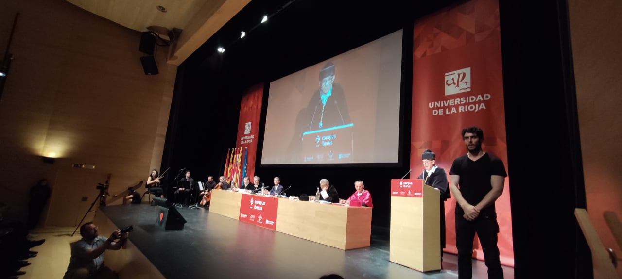 Juan Carlos Ayala, en el acto de apertura del curso académico del Campus Iberus