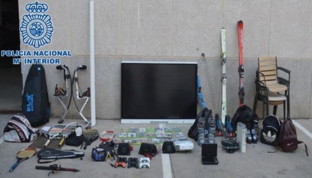 La Policía ha conseguido recuperar la mayoría de los objetos sustraídos