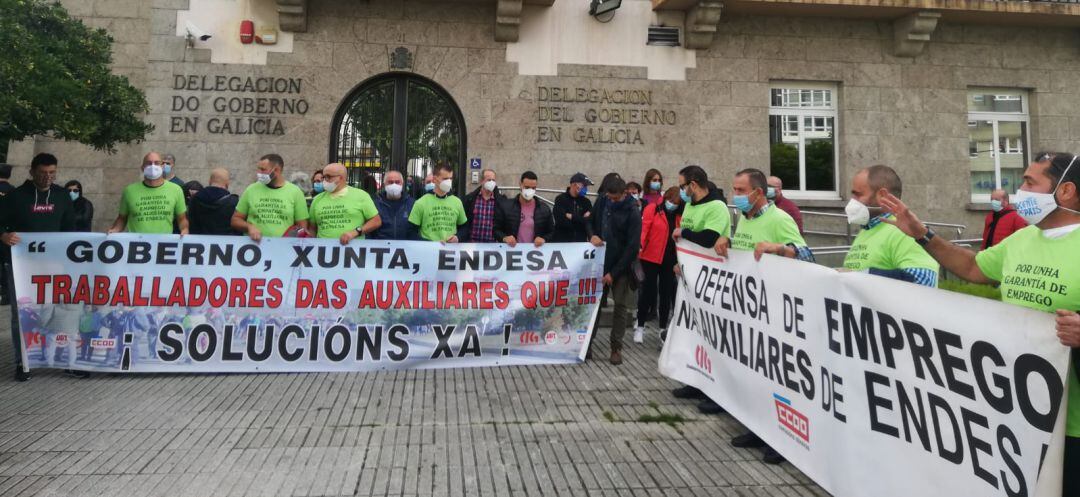 Concentración de delegados de las auxiliares de Endesa