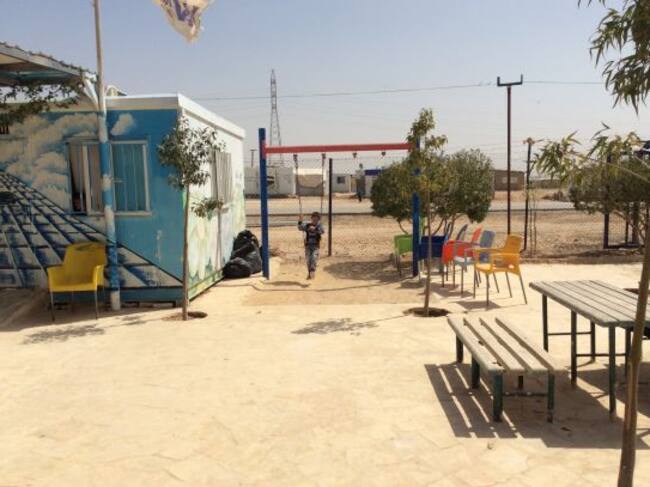 Zona de recreo montada por Unicef