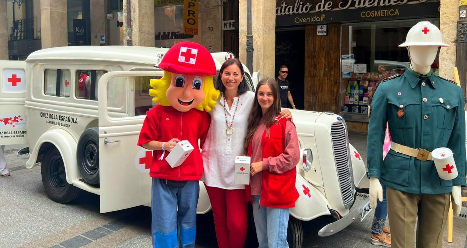 Cruz Roja en Palencia recauda más de 3400 euros en el Día de la Banderita