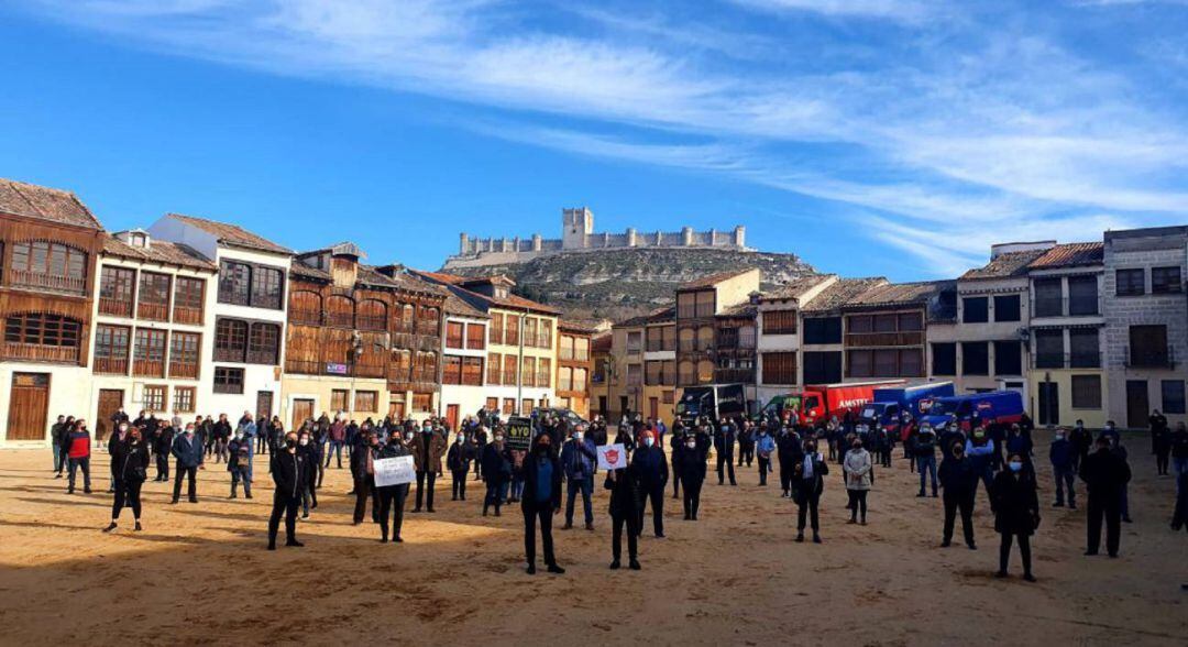 Los hosteleros ya se manifestaron el pasado mes de noviembre en Peñafiel.