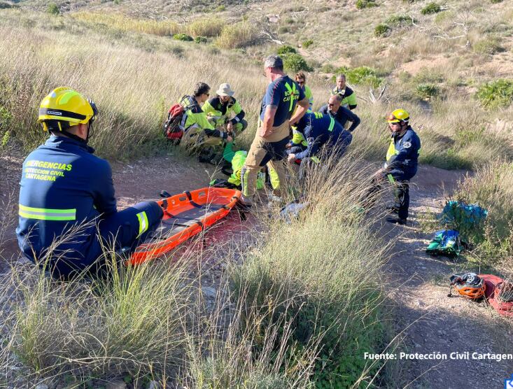 Rescate de un excursionista en Cartagena