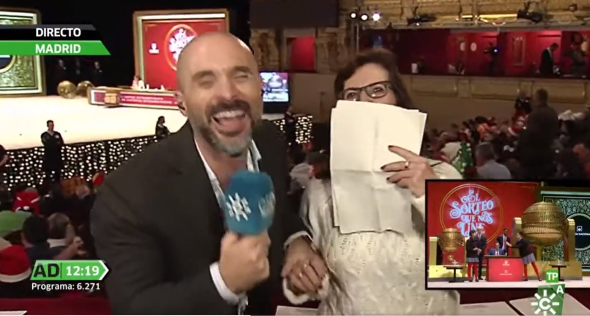 El momento televisivo más surrealista de este Sorteo de la Lotería de Navidad 2022