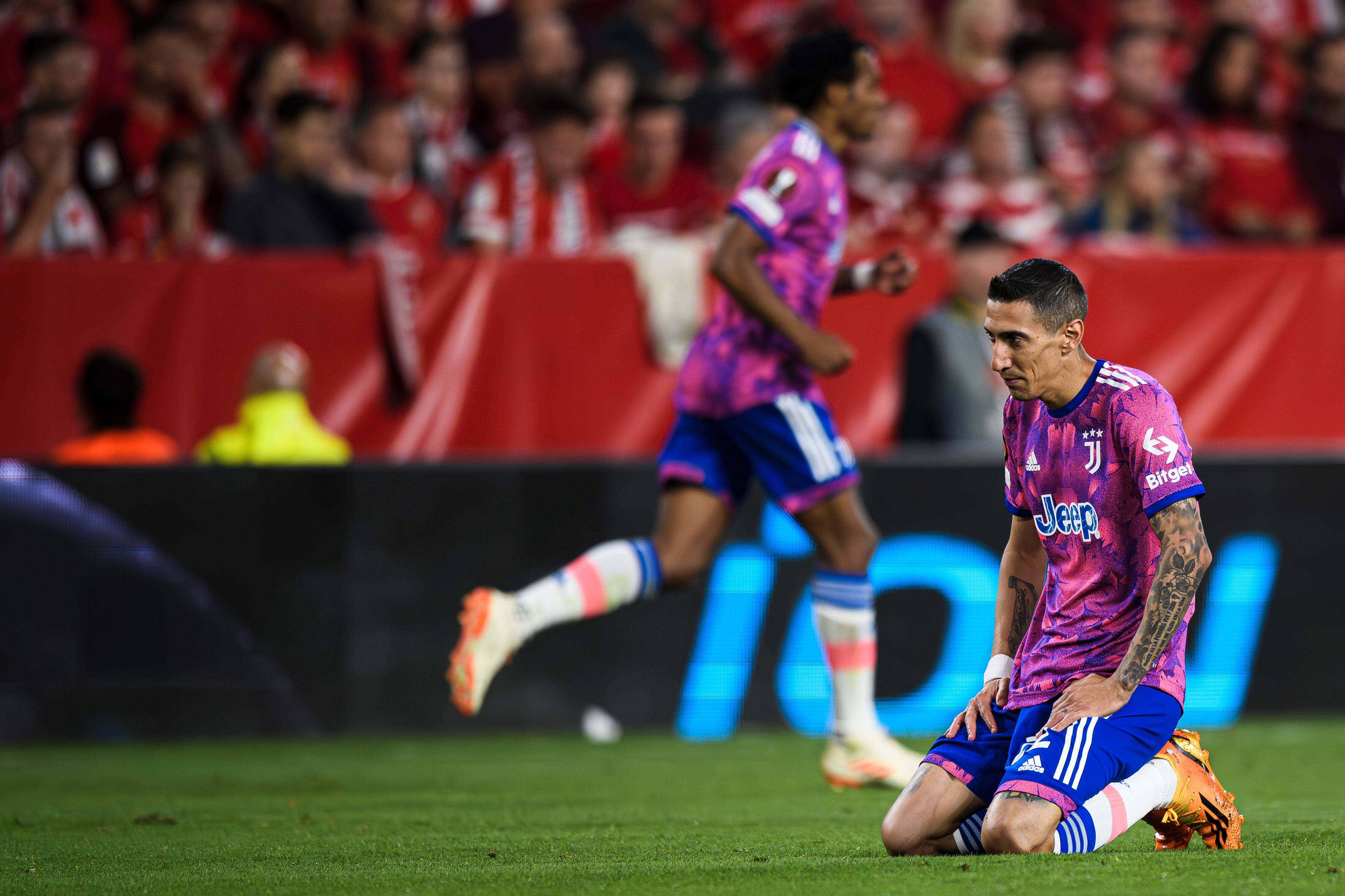 Di Maria, durante el partido de semifinales de la Europa League ante el Sevilla.