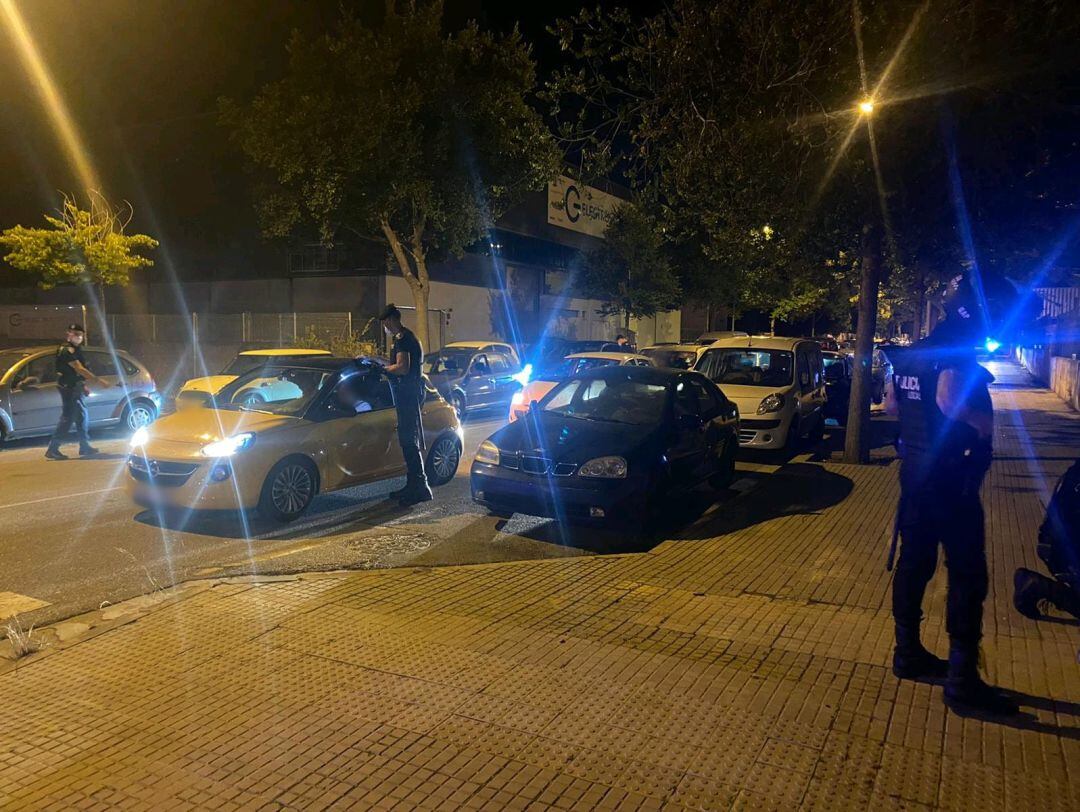 Imagen de uno de los controles de este fin de semana en Palma