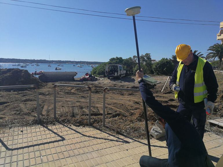 Imagen del inicio de las obras