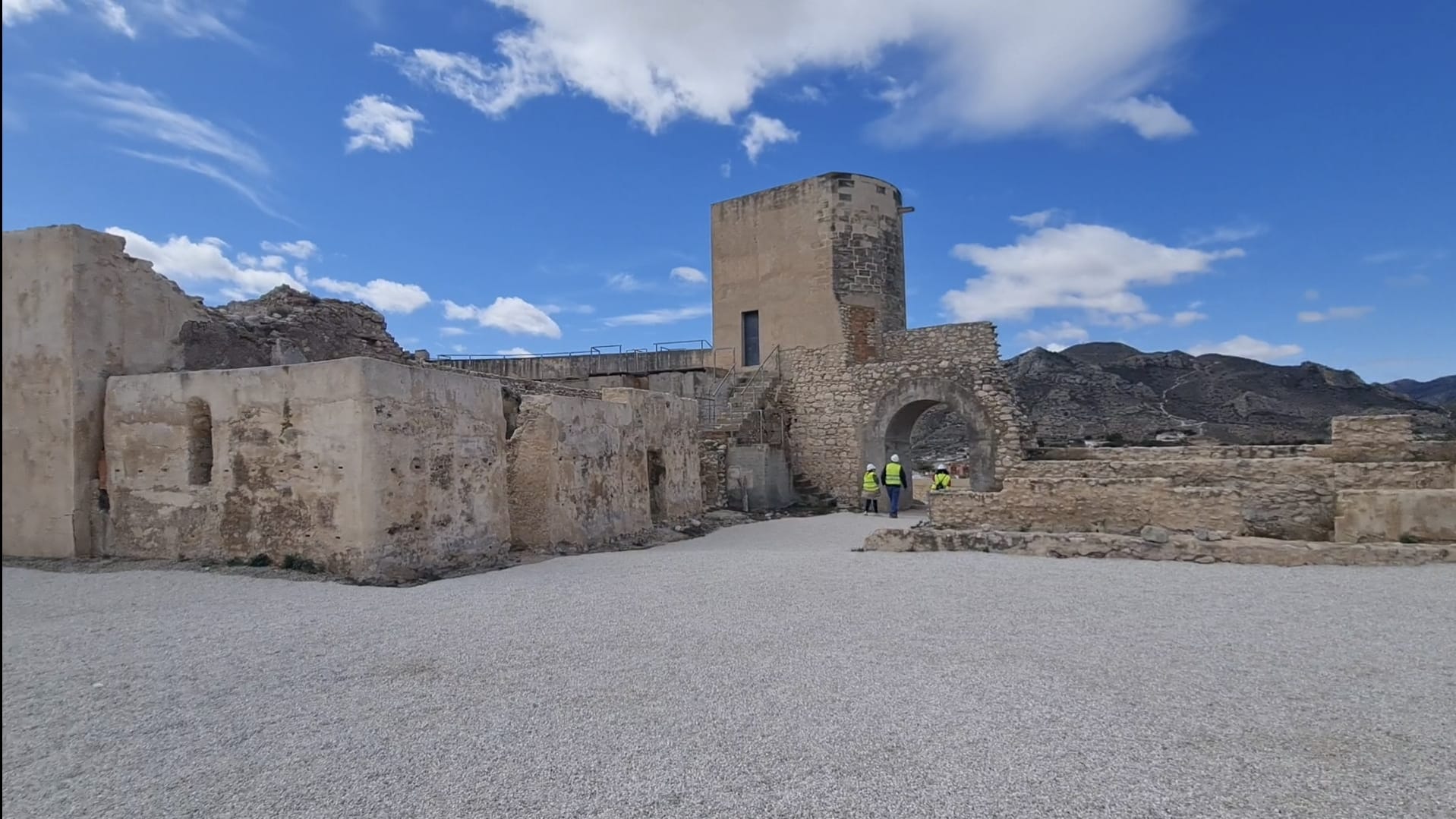 Las obras del castillo comenzaron en el pasado mes de enero