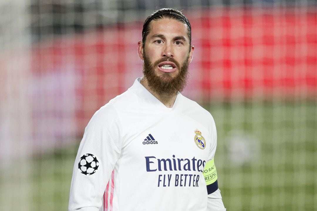 Ramos, durante el partido contra el Atalanta. 