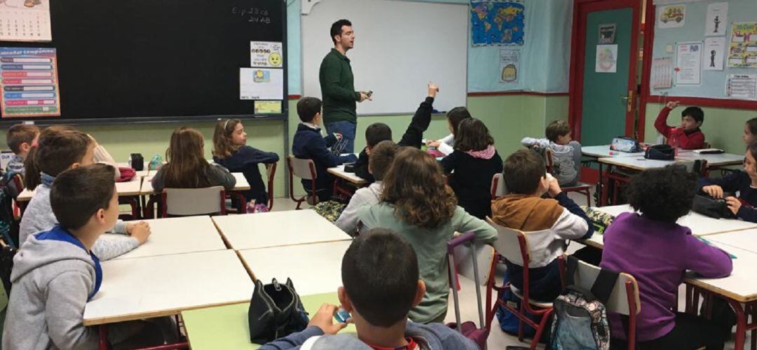 Aula de un colegio del municipio