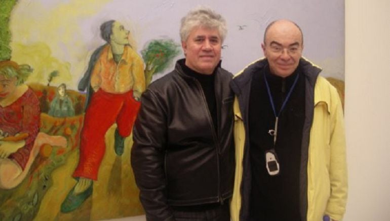 El artista valenciano &#039;El Hortelano&#039; junto a Pedro Almodóvar