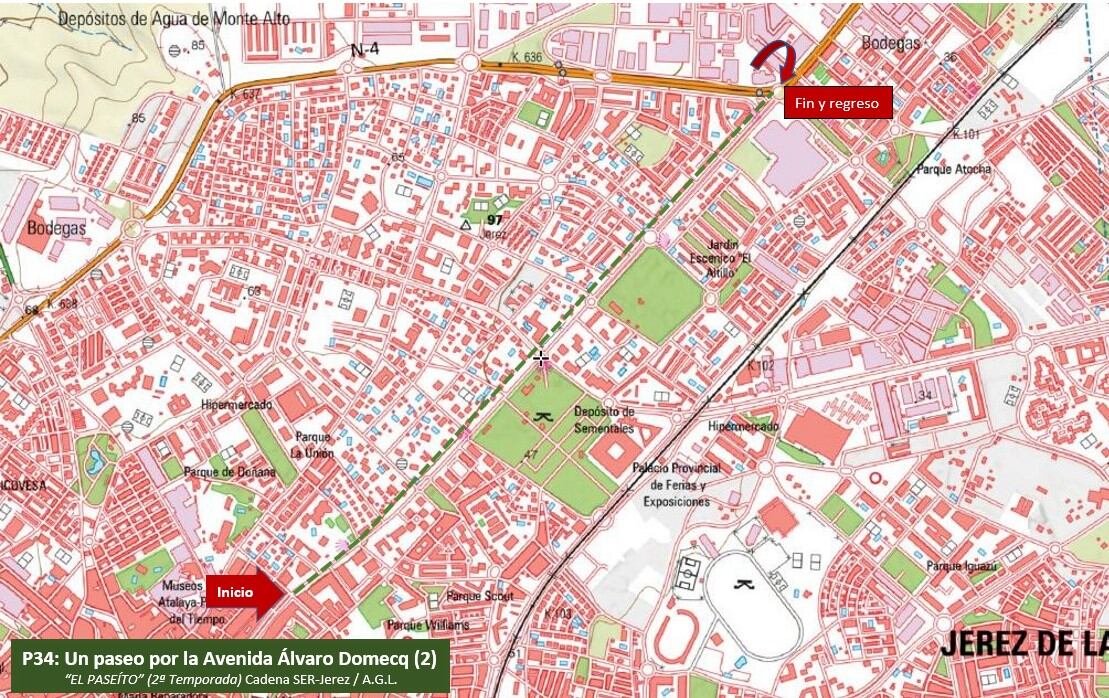 Mapa Avenida Álvaro Domecq