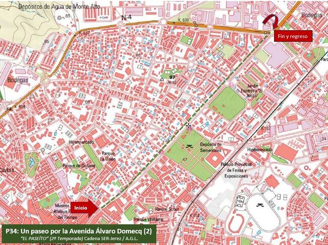 Mapa Avenida Álvaro Domecq