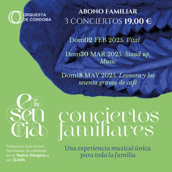 Conciertos familiares de la Orquesta de Córdoba 2025