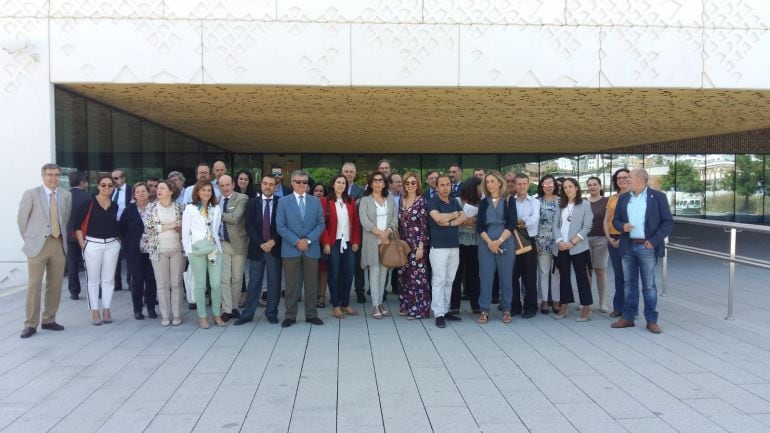 Jueces y fiscales en una imagen de archivo de una de las concentraciones de protesta celebradas en la Ciudad de la Justicia