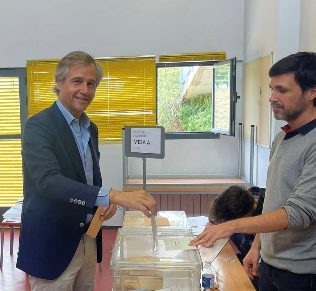 Antonio González Terol, candidato del PP de Alcorcón el día de las elecciones