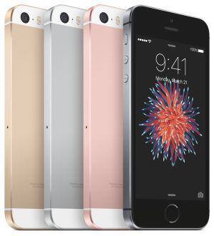 iPhone SE en dorado, gris, rosa y negro