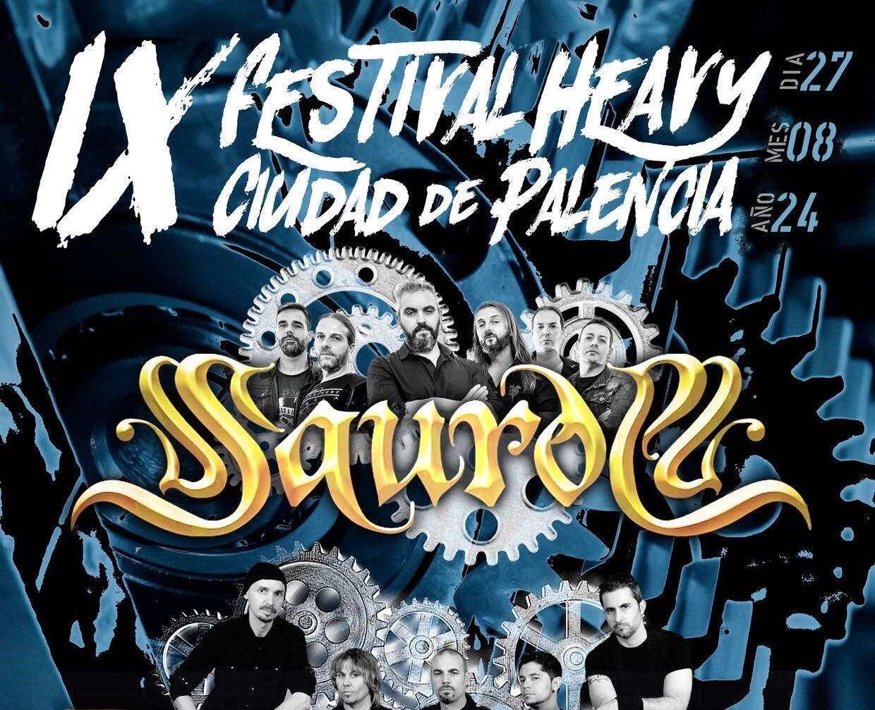 Saurom, Dünedain y Neftis, en el IX Festival Heavy Ciudad de Palencia