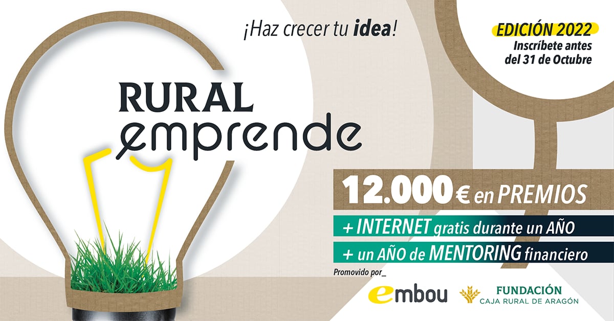 Embou y Caja Rural se unen para premiar el emprendimiento.