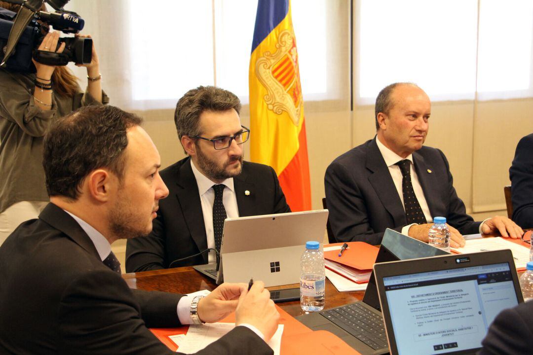 El cap de Govern, Xavier Espot en la reunió de Consell de Ministres.