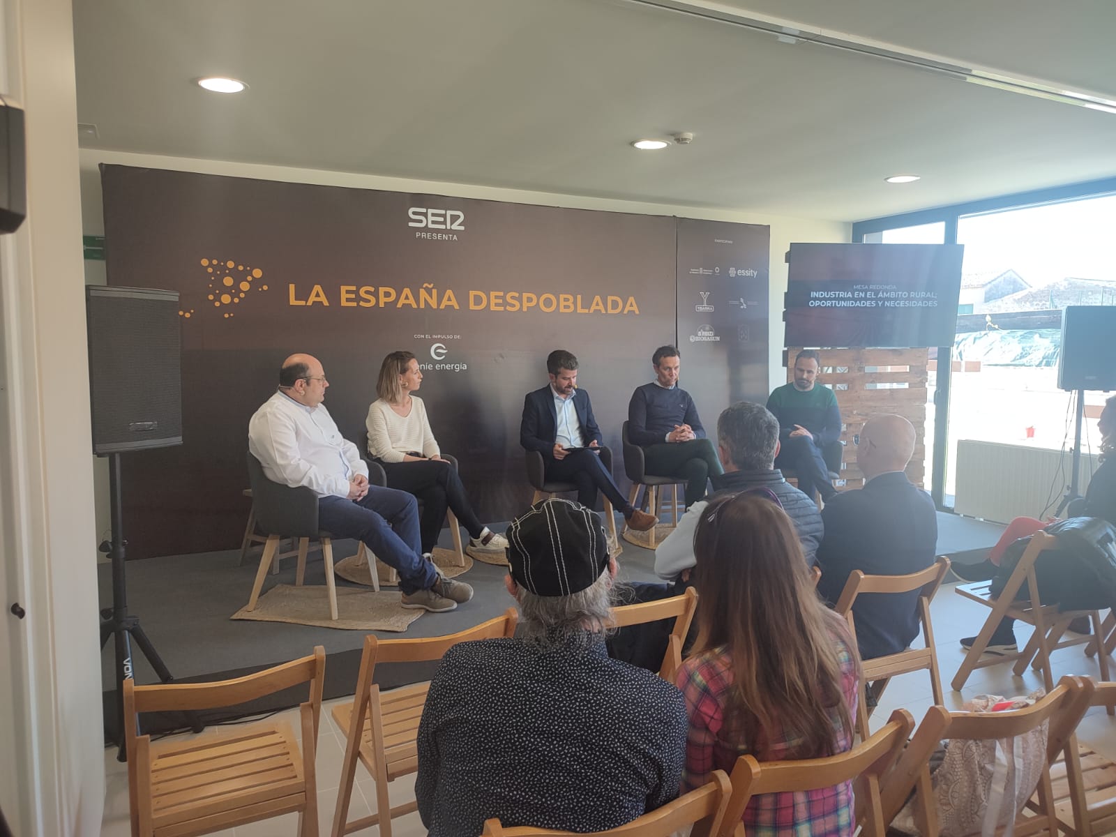 De izquierda a derecha, Nacho Sanz, Patricia Anguera, José Antonio Falces y Adolfo Etayo.