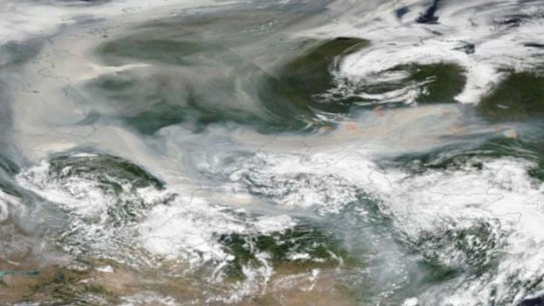 El humo viaja 3.000 kilómetros desde el punto de origen hasta el Polo Norte