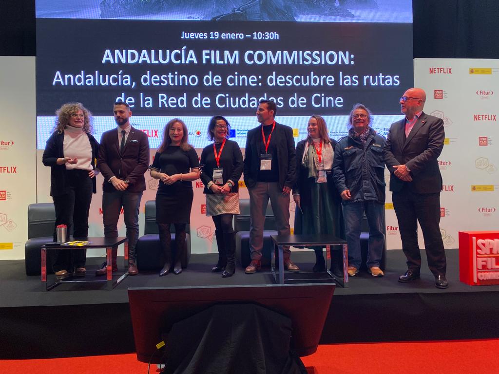 Isabel Gallardo durante la presentación en Fitur