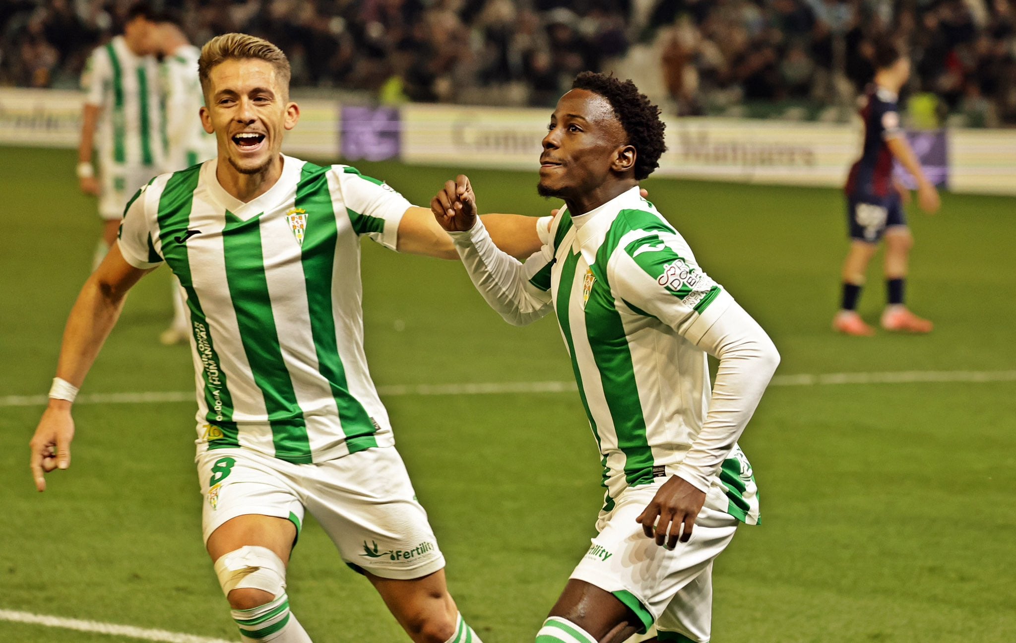 Isma Ruiz y Adilson celebran el gol del triunfo ante el Éibar (Prensa CCF)