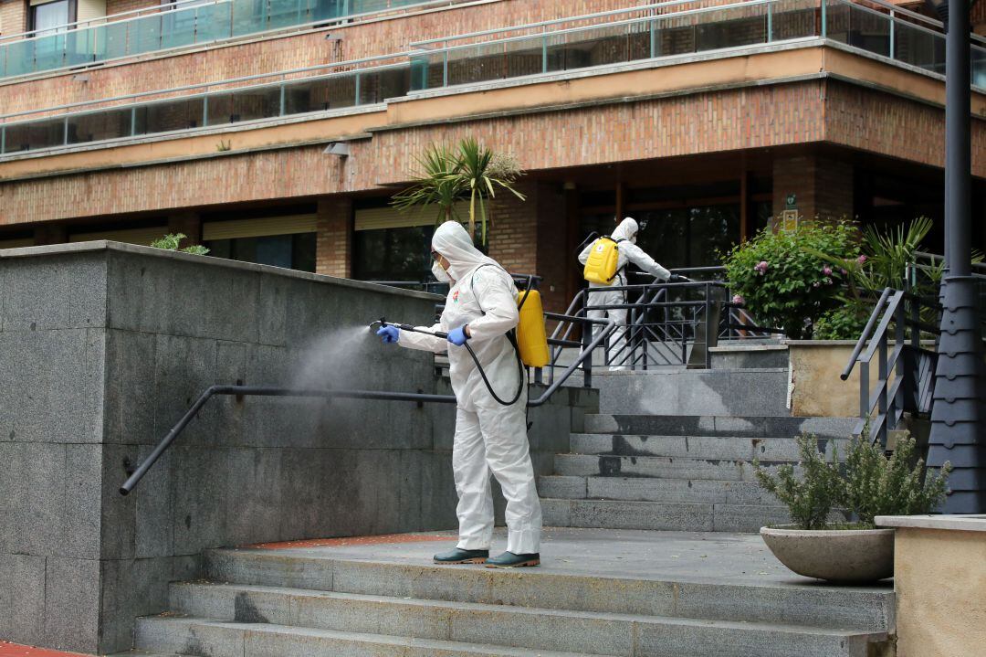 El ejército realiza tareas de desinfección en la residencia de ancianos Cardenal Marcelo de Valladolid
