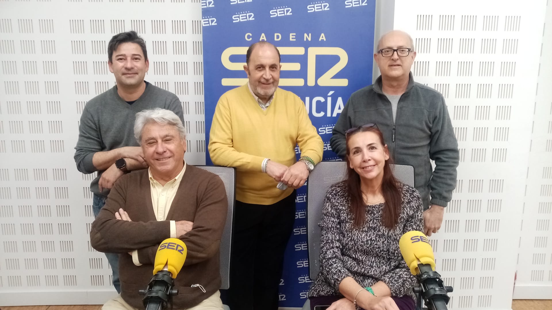 De izquierda a derecha y de arriba a abajo, Wolfgang Puntas, José María Terrero, Fernando Trigo, Paco Lola y Rocío Fernández