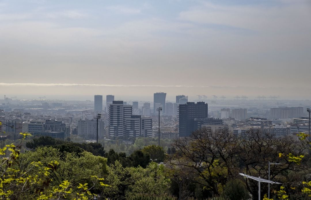 La contaminación en Barcelona, en una imagen de archivo. 