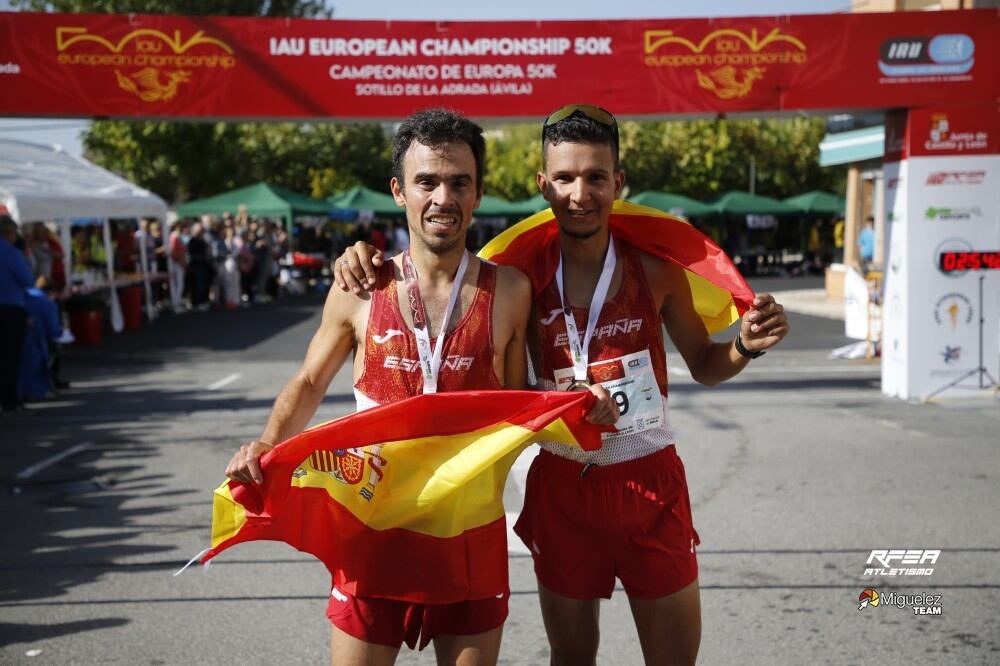 Alberto Puyuelo y Houssame Benabbou fueron los dos primeros en el Campeonato de Europa de 50K