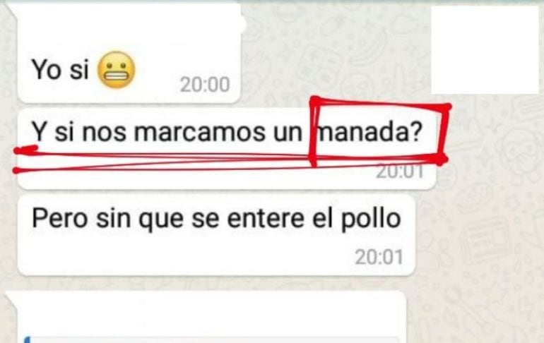 Una de las capturas de las conversaciones