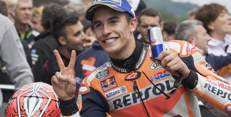 Márquez, feliz tras ganar en Alemania por octava vez en su carrera