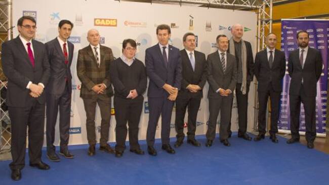 Premiados de 2014 con Presidente Xunta, Alcalde y Dtor. R. Galicia