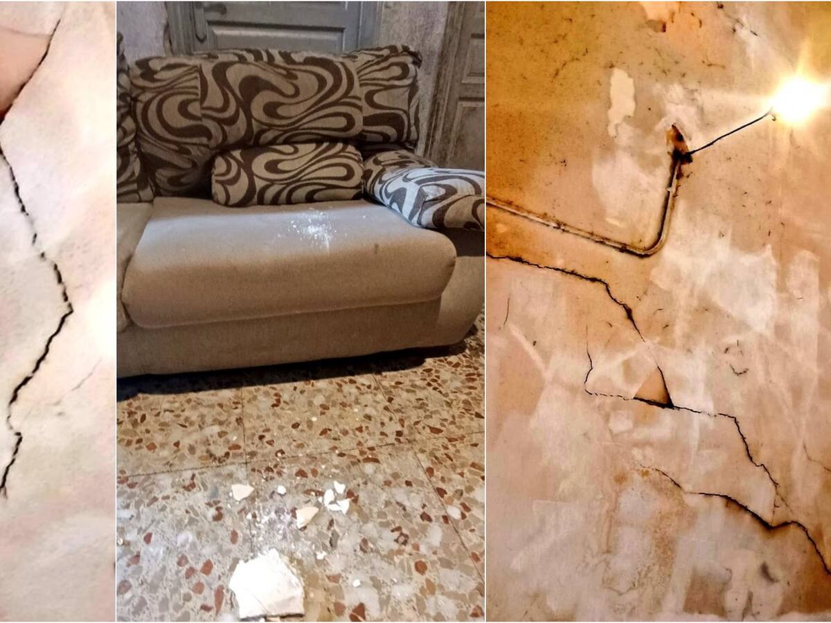 EU-Podem alerta de desprendimientos en las viviendas sociales municipales del barrio del cementerio tras las últimas lluvias