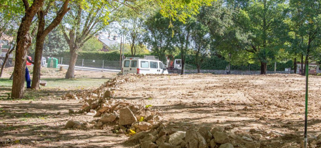 Obras en el parque de El Vivero de Colmenar Viejo