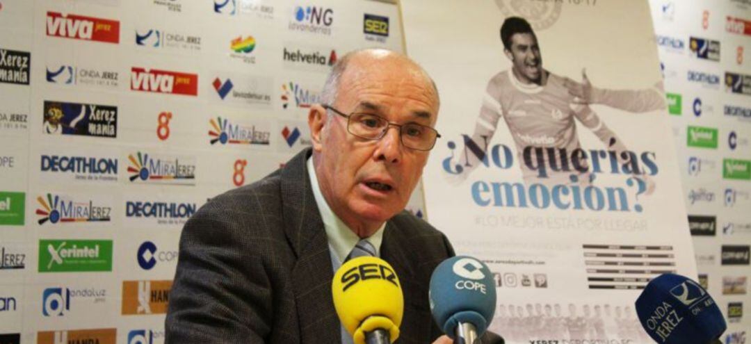Pepe Ravelo, en su etapa como presidente del Xerez Deportivo FC