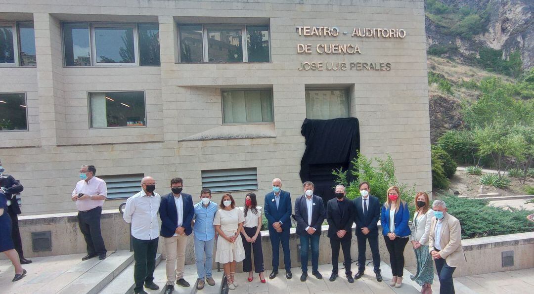 Perales durante el acto celebrado en el Auditorio