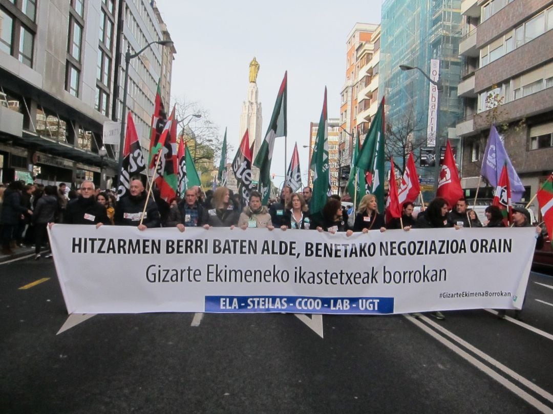 Manifestación Bilbao Centros Concertados.