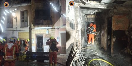 Vivienda quemada en el Día de Navidad en la Safor