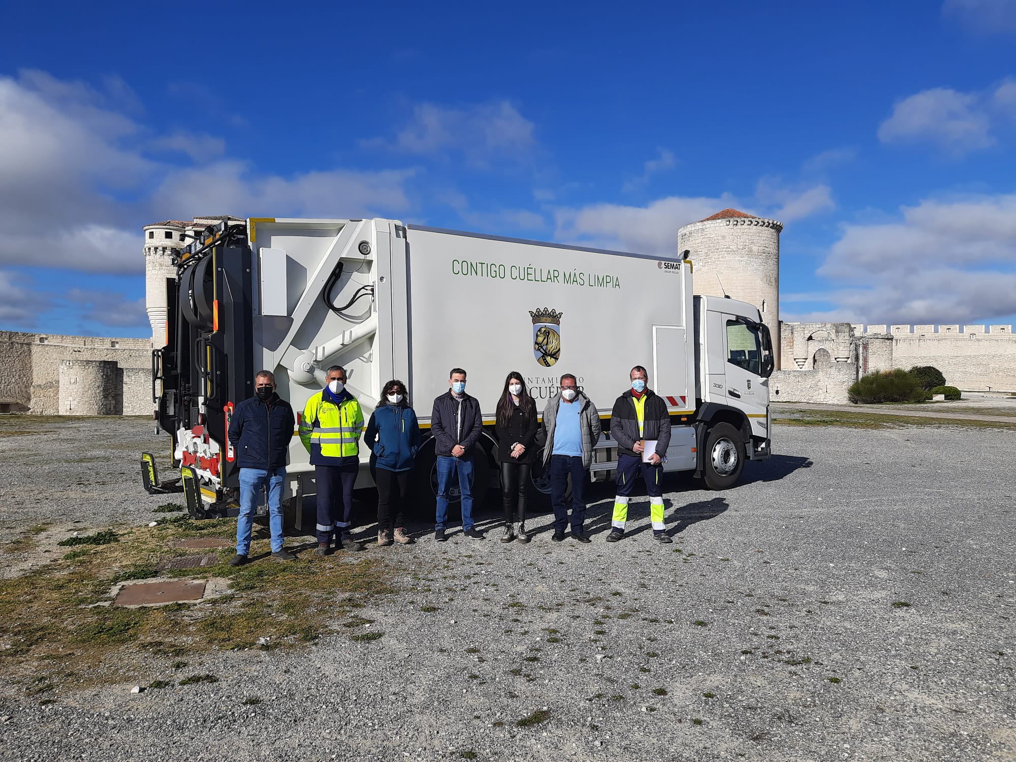 Nuevo camión de basura de Cuéllar