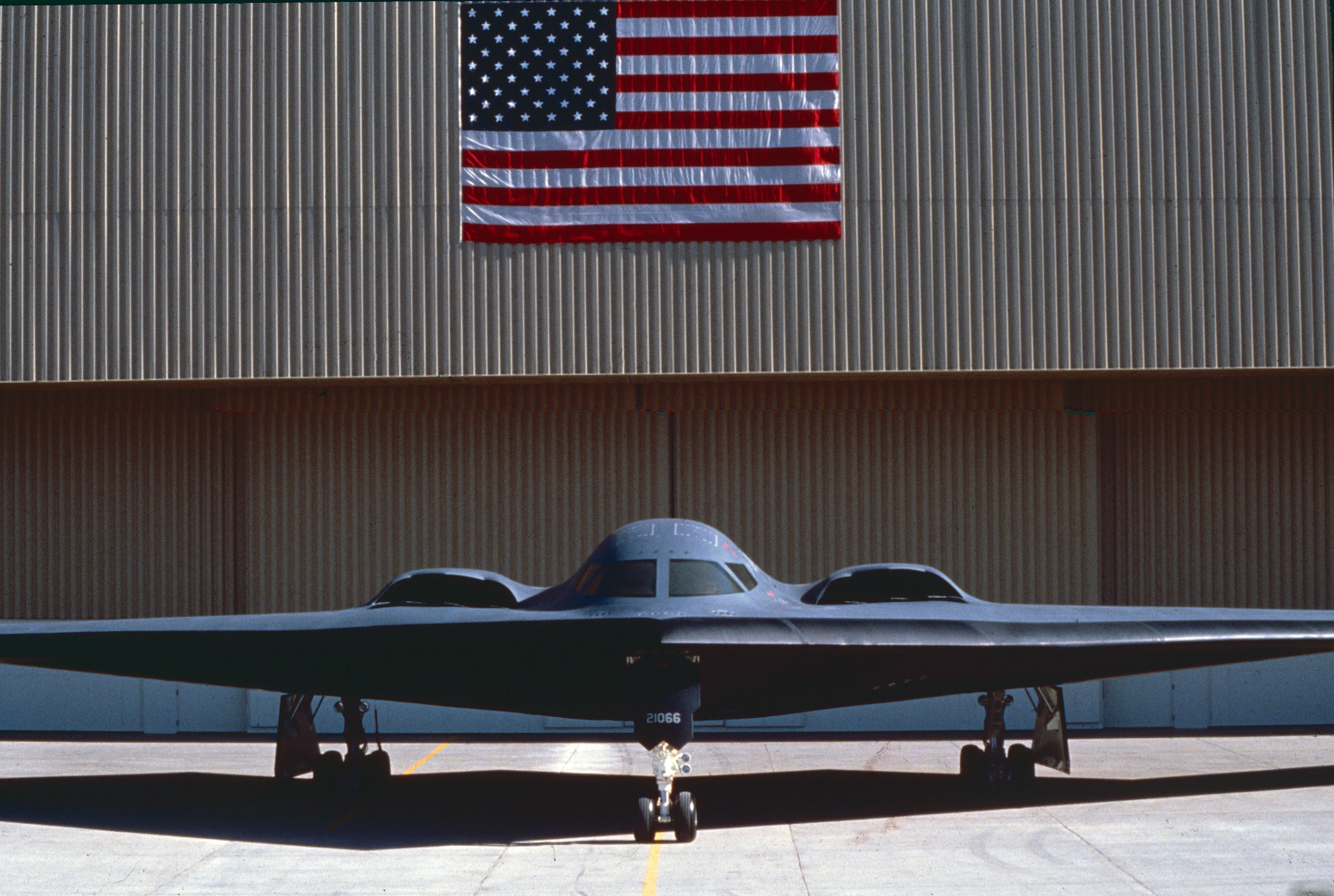 Un bombardero B-2 de la fuerza aérea de  Estados Unidos