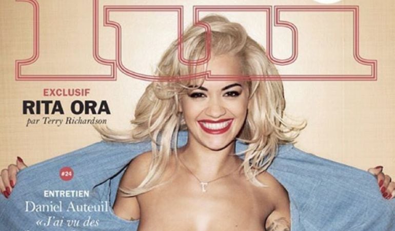 Portada del número de febrero de la revista francesa, con Rita Ora.