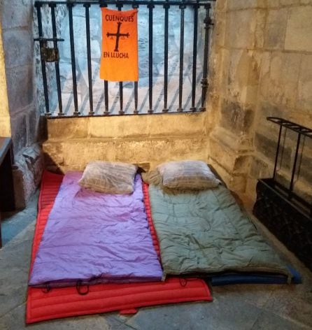 Hablan los trabajadores de Vesuvius encerrados en la Catedral de Oviedo